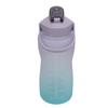 Sports Water Bottle 2000ml Gradient Frosted   Water Bottle with Handle Straw Silicone Hose Water Bottle for Running