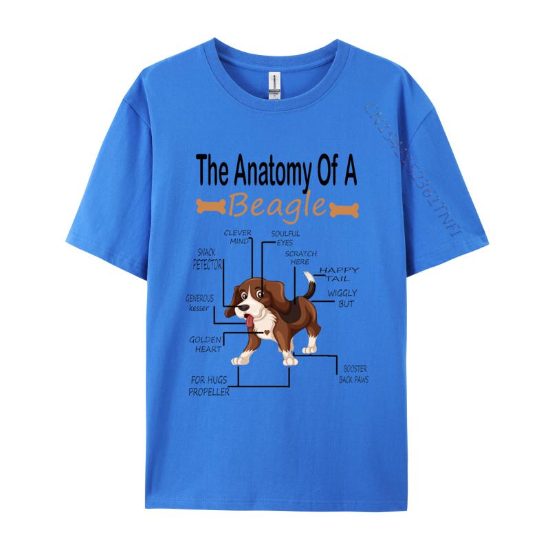 The Anatomy Of A Beagle Dog Tshirt Vintage Animals Lovers Retro Style TShirt Breathable Cloth Tees Tops