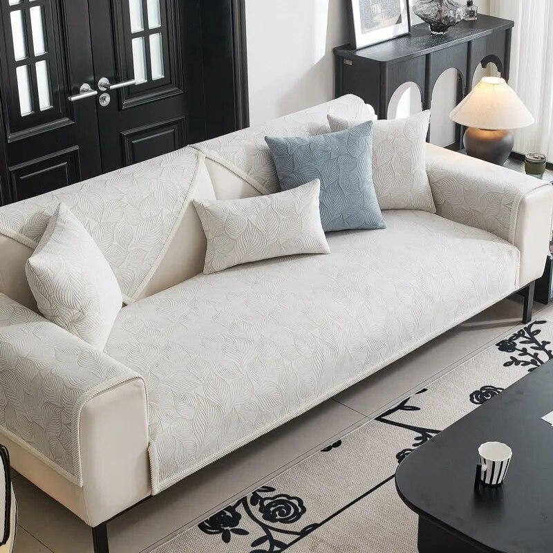American Style Chenille Sofa Covers Non-slip Jacquard Four Season Couch Cushion Universal Sofa Cushion for Living Room Sectional