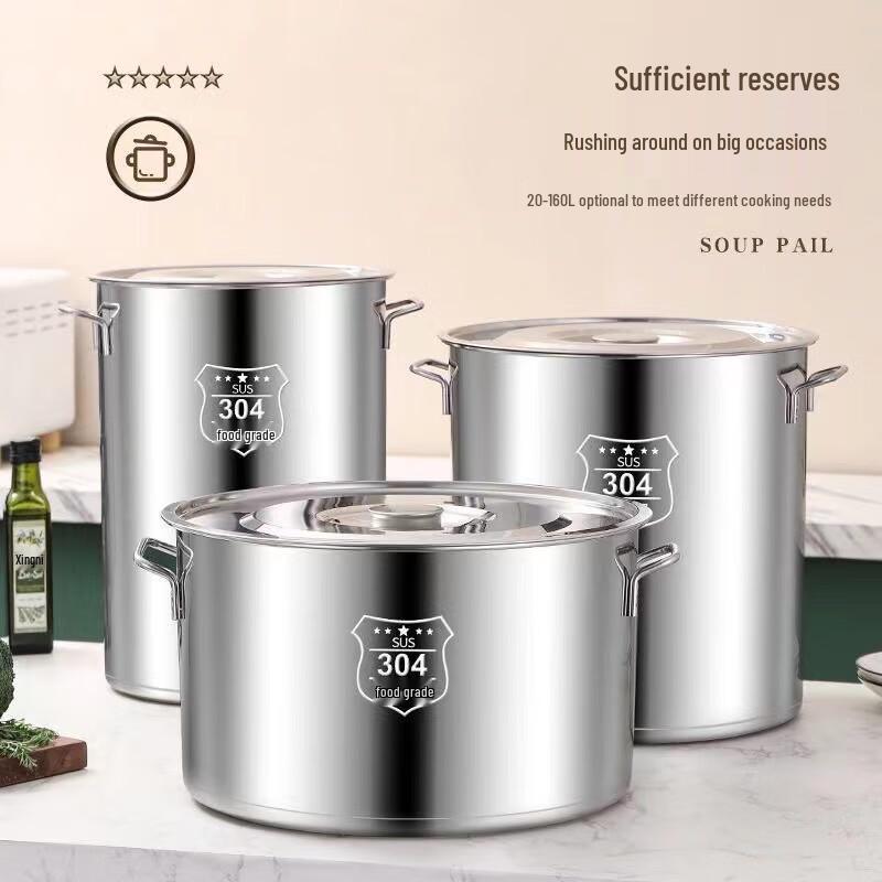 Qingwang 201 Stainless Steel Soup Pot with Lid