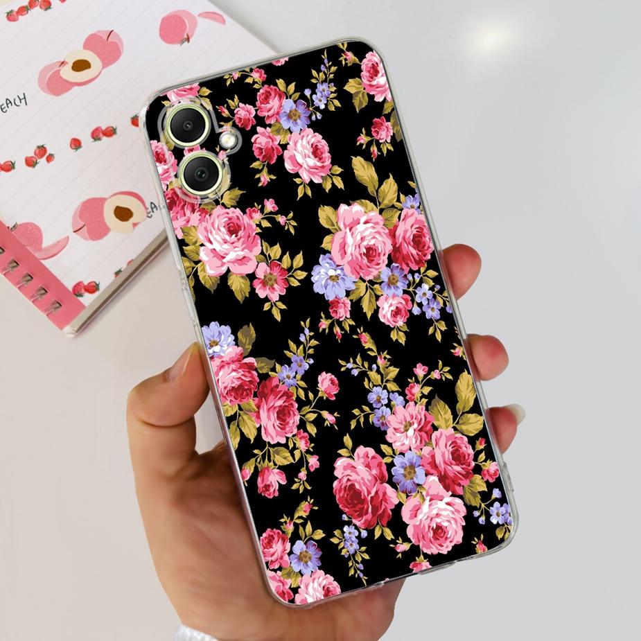 For Samsung Galaxy A05 Case SM-A055F Cute Painted Back Cover Phone Case For Samsung A05 A 05s Galaxy A05s Soft TPU Fundas Bumper