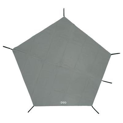 DOD Ground Sheet Comes with a Guide That Makes It Easy To Set Up Riders One Pole Tent (Single Person/Pentagon) Tent/Musha GS1-820-GY