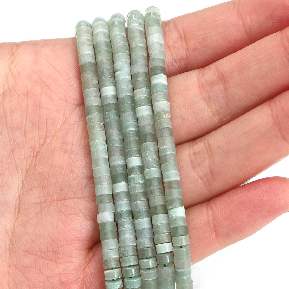 

2x4 мм бирюзовые агаты нефритовые бусины-разделители плоские круглые бусины из натурального камня аметист тигровый глаз бусины для изготовления ювелирных изделий DIY браслет ожерелье серьги Green Aventurine