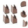 4 Pack Bed Leg Risers, Furniture Riser Blocks, Height Extensions for Desk Table, Living Room