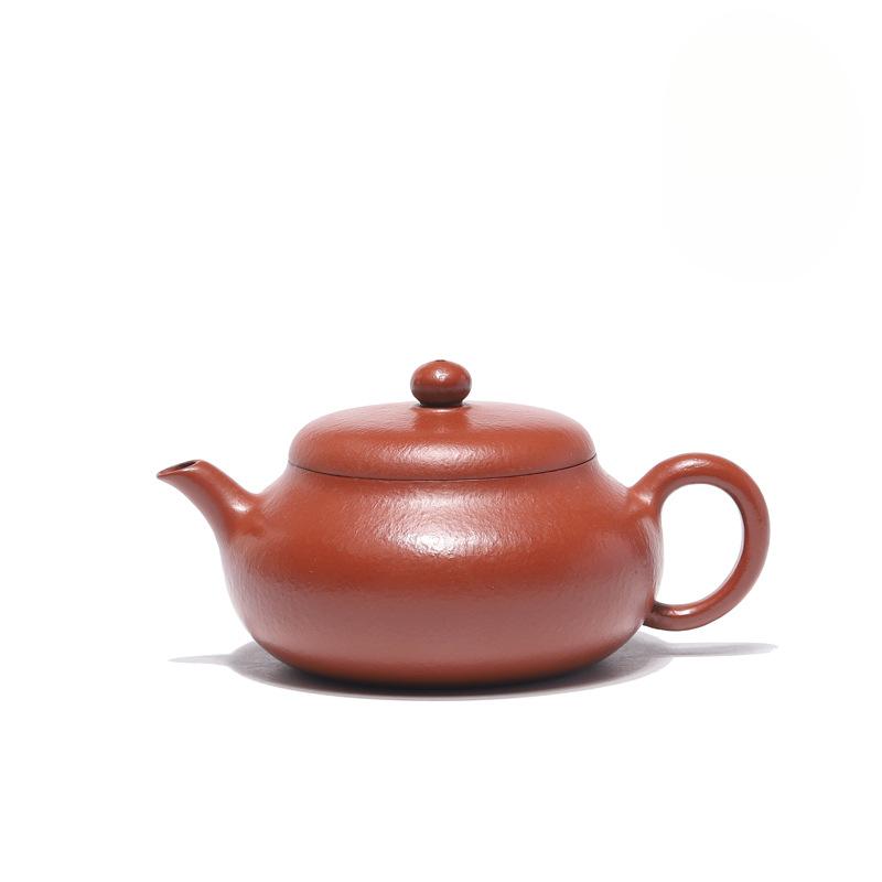 

210 мл Ретро Исинские Чайники из Фиолетовой Глины Мастерская Ручная Работа Чайник из Сырой Руды Грубый Песок Чжу Ни Чайник для Заваривания Чайный Набор Цзыша Чайные Принадлежности