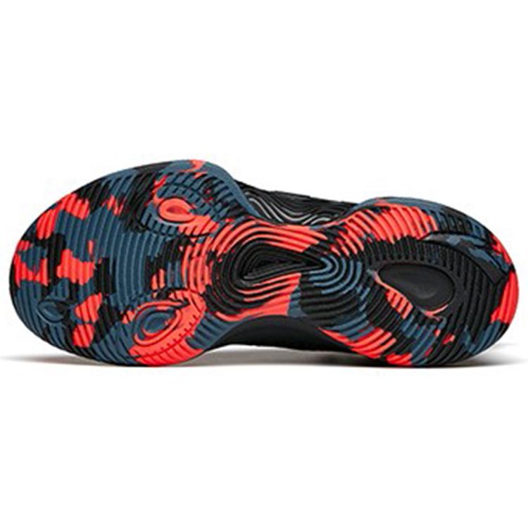 New Anta Mountain 1 Cushioning Anti Slip And Wear Resistant Mid Top Basketball Shoes Black 112141609-2