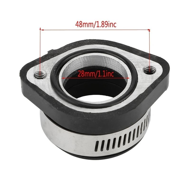 Manifold Intake Pipe Adapter Boot Rubber Flange For Mikuni VM24 Keihin Carb PE24 PE26 PE28 OKO Carburetor Pit Dirt Bike 28mm