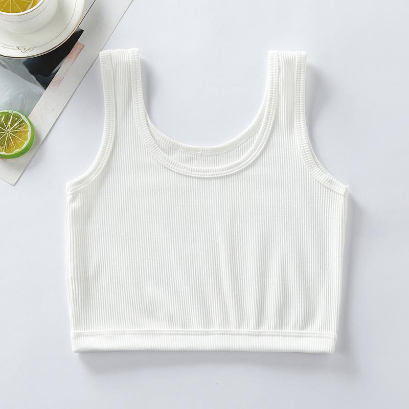 Colorful Anti-Protrusion Mid-Length Tank Top for Teen Girls