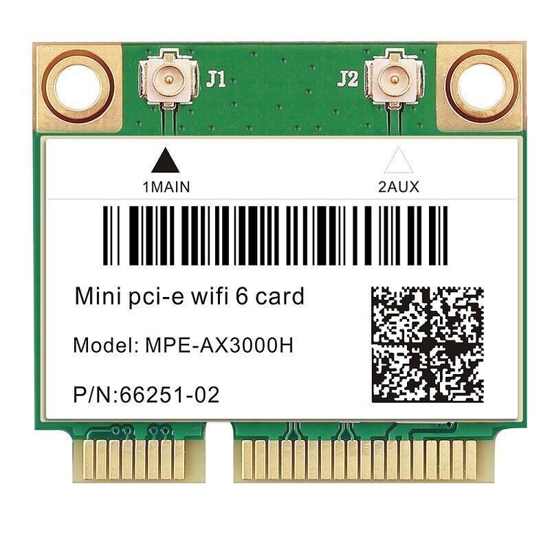 MPE - AX3000H WiFi 6 Half Mini PCIe, 2.4G/5Ghz Dual - Band, Bluetooth Adapter