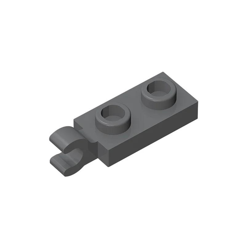 100pcs 63868 42923 Modified 1 x 2 Clip on End Bricks Collections Bulk Modular GBC Toys For Technical MOC DIY Building Blocks
