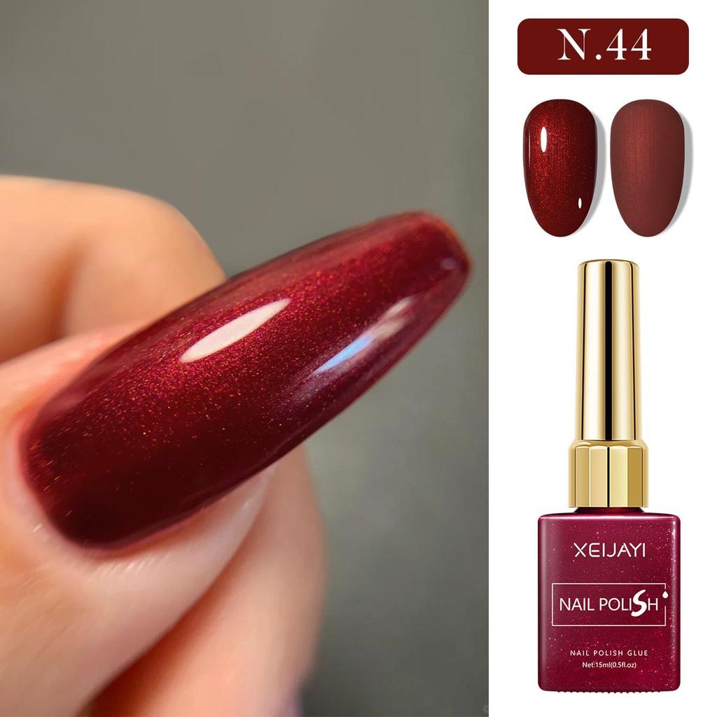 2024 Trendy 6-Color Red Gel Polish Set - Long-Lasting & Whitening