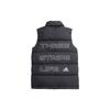 Adidas Logo Print Stand Collar Loose Warm Vest Unisex Vests Black GE9979