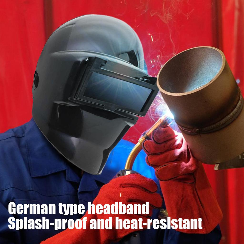 Schweißhelm TIG-Schweißhelm Hitzeschutz Doppeltes Glas Gesichtsschutz Für Maschinenreparatur Heimwerker Lötwerkstatt