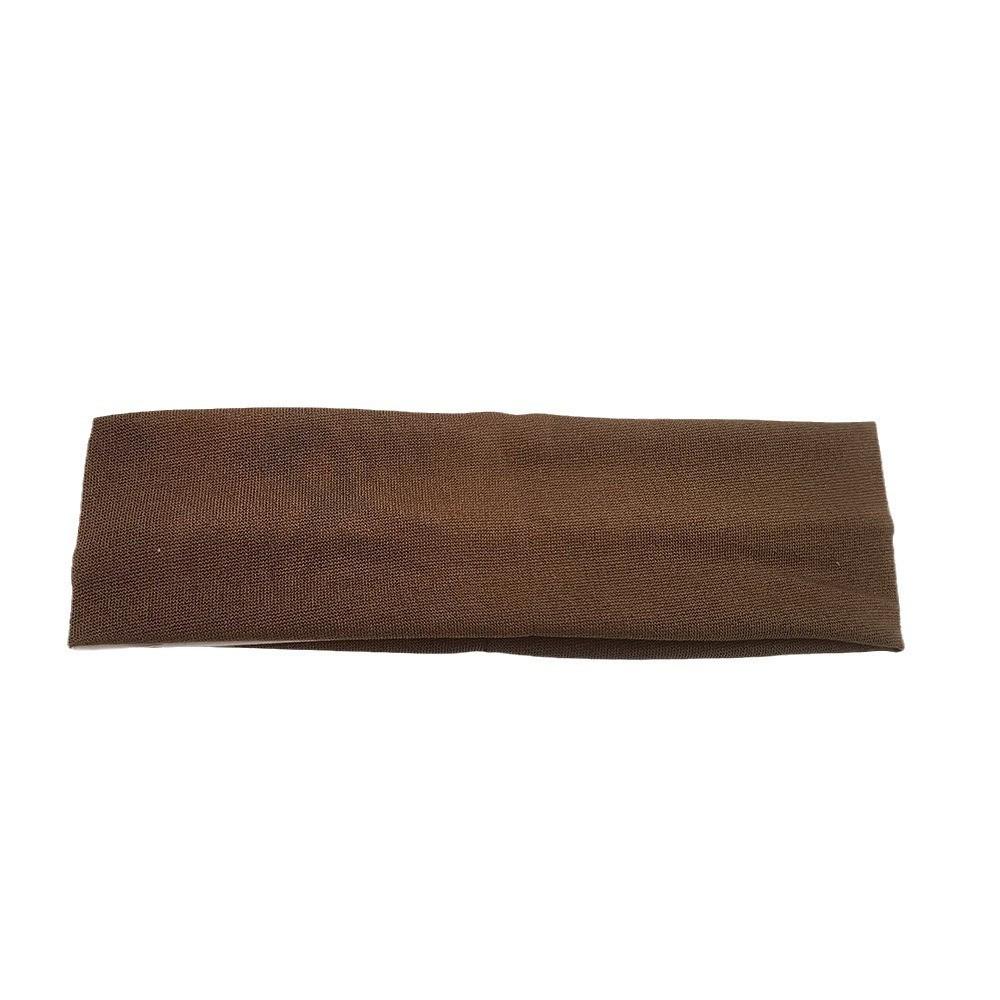 Popular Solid Color High-Elastic Sports Headband for Yoga, Fitness, Running, and Sweat Absorption