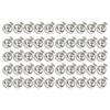 50 Set Sphere Rivet Kit Iron Soild 10mm Diameter Sphere Stud Kit with 6mm Screws for Leather Crafts Clothing Boots
