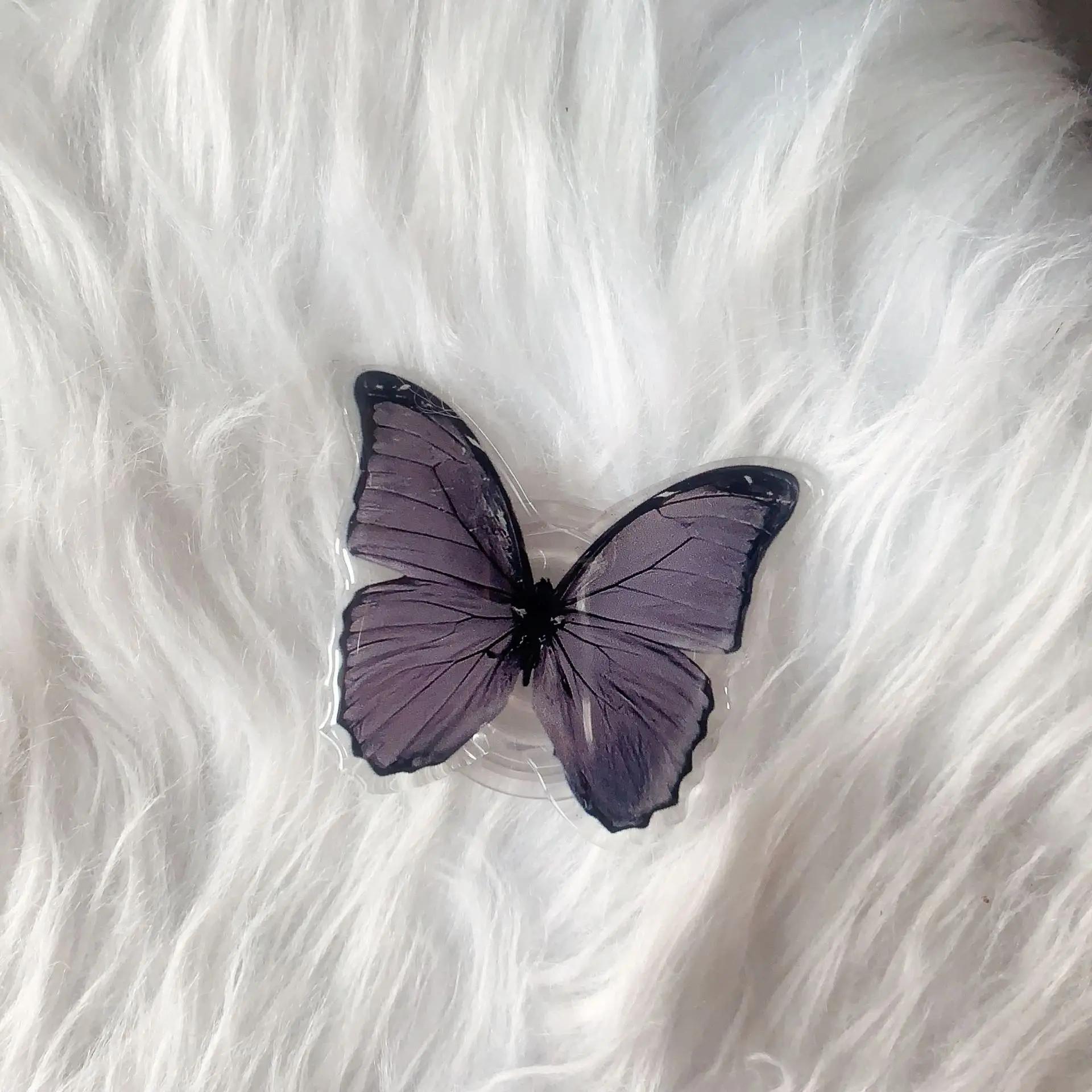 

1 шт. Милая бабочка для девочек, подставка для подушки безопасности для iPhone, Android, мобильных телефонов, автомобильного настольного просмотра, ленивый кронштейн, чехол для телефона, украшение