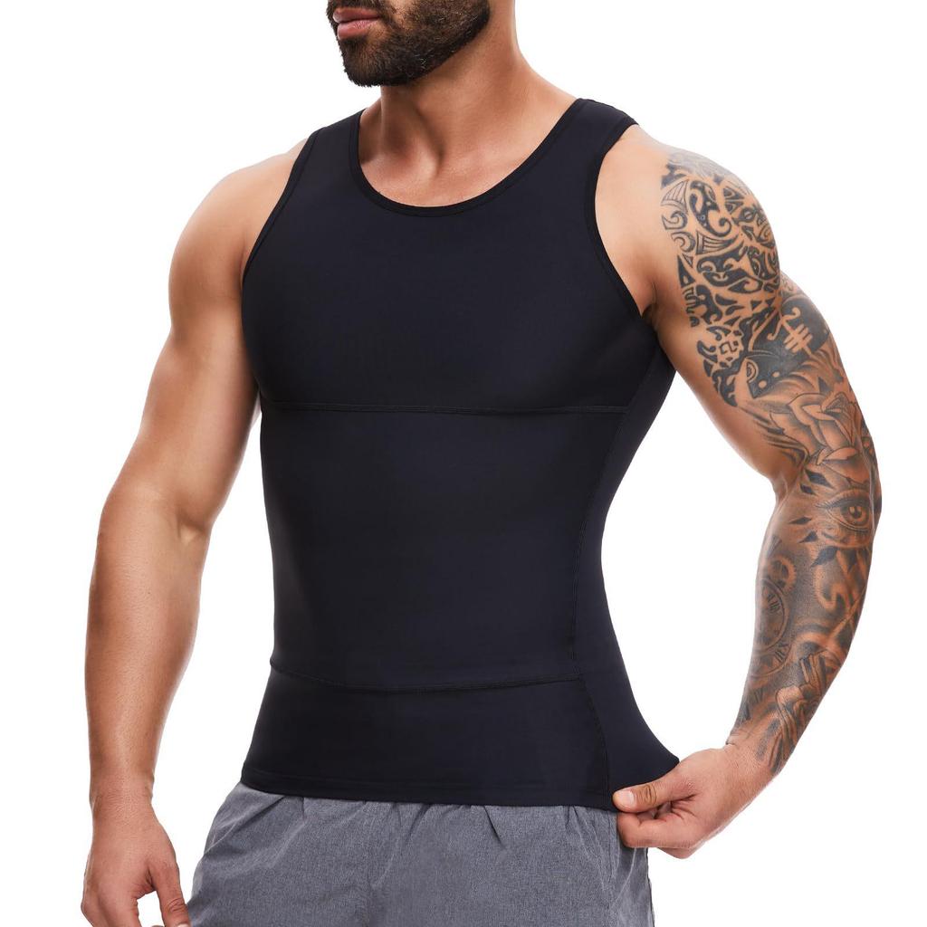 Men's Body Shaper Tummy Control Compression Vest