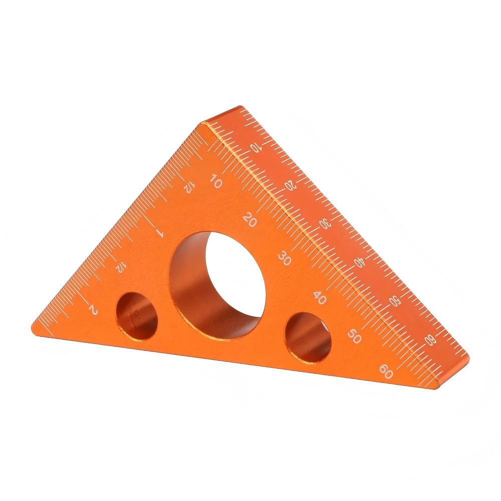 

Small Square 45&90 Degree Triangle Angle Ruler, 3D Measuring Ruler, Carpenter Woodworking DIY Square Measurement Tool 1pcs помаранчевий