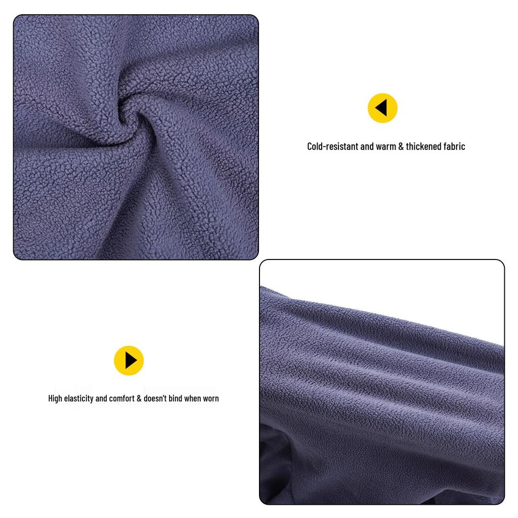 Fleece Warmes Vierbeiniges Hunde-Outfit mit Hohem Kragen für Mittelgroße & Große Rassen