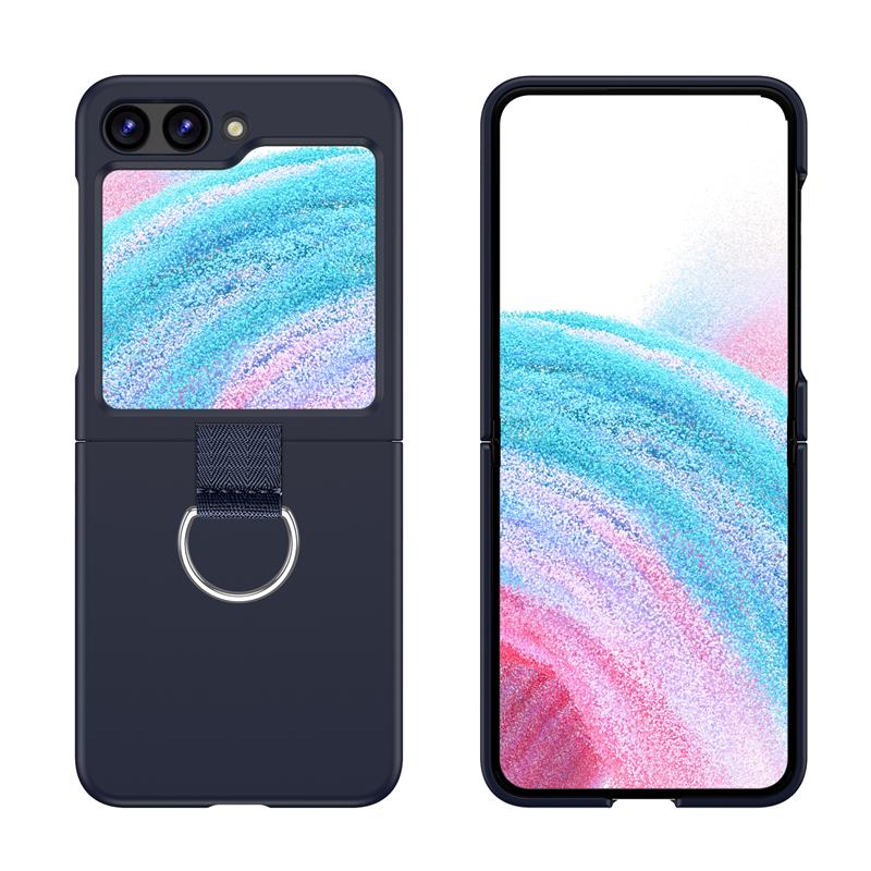 Skládací pouzdro s přezkou Simplicity Fashion pro Samsung Galaxy Z Flip 3 4 5 5G, nárazuvzdorné, měkké silikonové zadní kryty