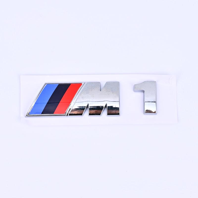 Black Rear Tail Logo Sticker for BMW M1-M6 Models
