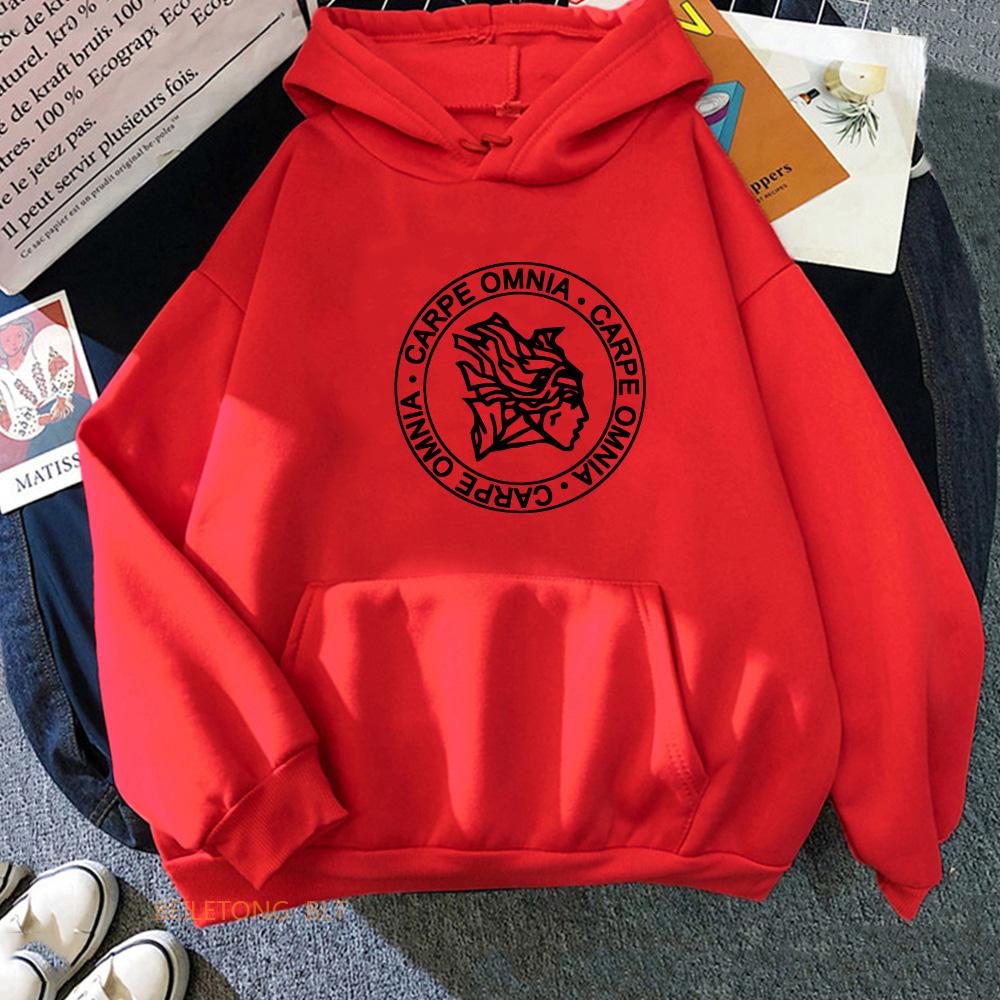 The Micah Parsonss Carpe Omnia Autumn Winter Women Hoodies Long Sleeve Sweatshirts Female Streetwear Harajuku Clothing Regualr