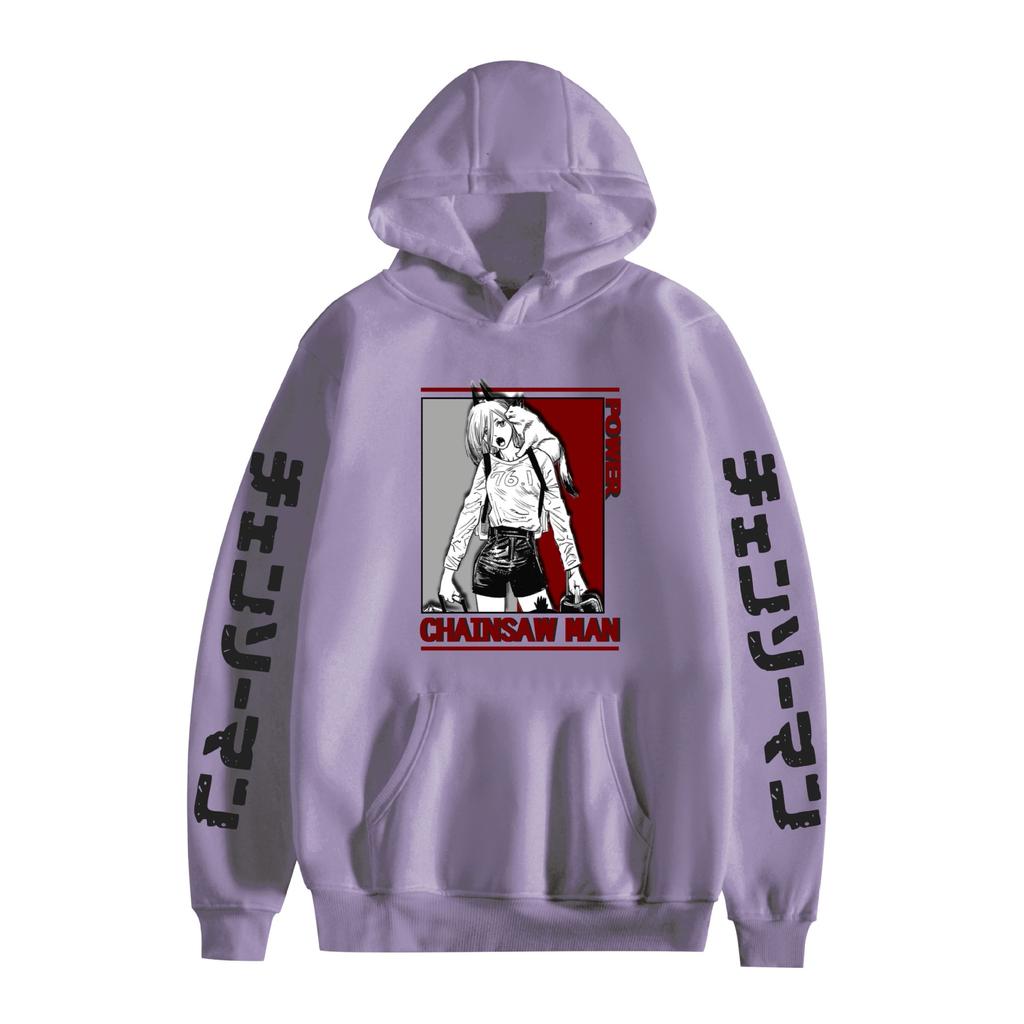 Chainsaw Man Hoodie Autumn Winter Fleece Streetwear Tops