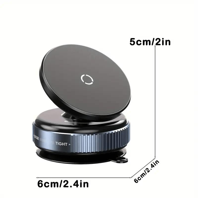 360° Drehbarer Magnetischer Vakuum-Handyhalter, Tragbarer Auto-Saugfuß, Kompatibel mit allen Smartphones, Geeignet für Zuhause, Auto, Fitness, Büro usw.
