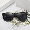 Beige Dual Vision Pinhole Sunglasses - Stylish Multi-Hole Design
