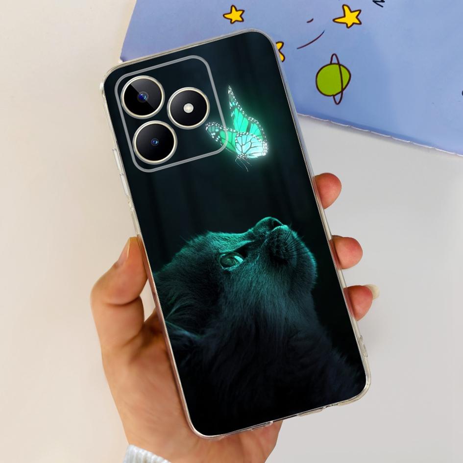 For Cover Realme C53 Phone Case 6.74" 2023 New Fashion Astronaut Soft Silicone Clear Back Cover For Realme C53 RMX3760 C 53 Capa