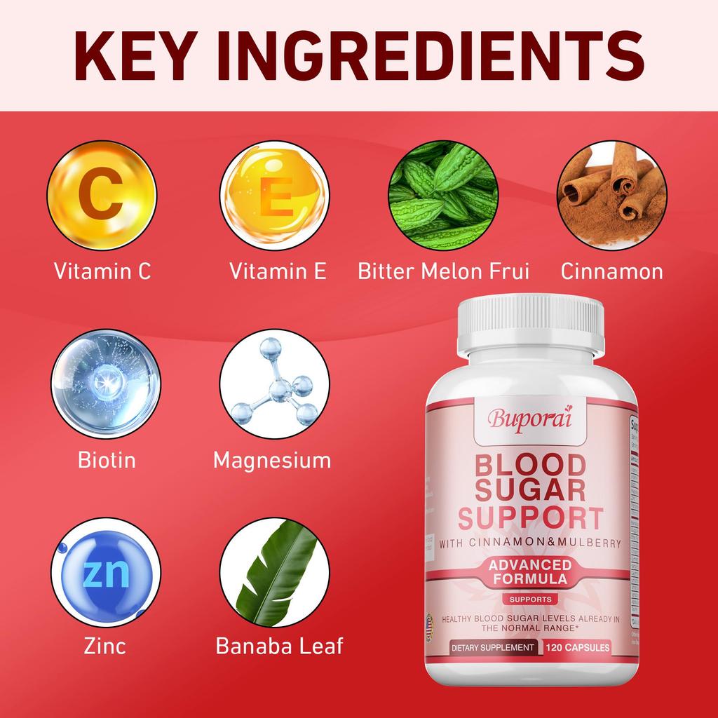 Blood Sugar Support - Cardiovascular Health, Glucose Control & Blood Regulator