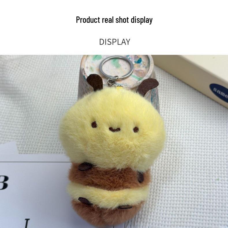 Cute Bee Pendant Plush Toy - Blind Box 4-Inch Keychain Doll