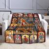 1PC Religious figures with cross scenes print blanket Prayer blankets for believers suitable for home sofa camping travel car