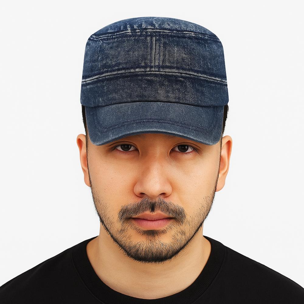 Vintage Baseball Hat Flat Top Cadet Cap Korean Peaked Cap Men Women