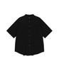 ENDOOR Washed Seersucker 1/2 Shirt (Black)