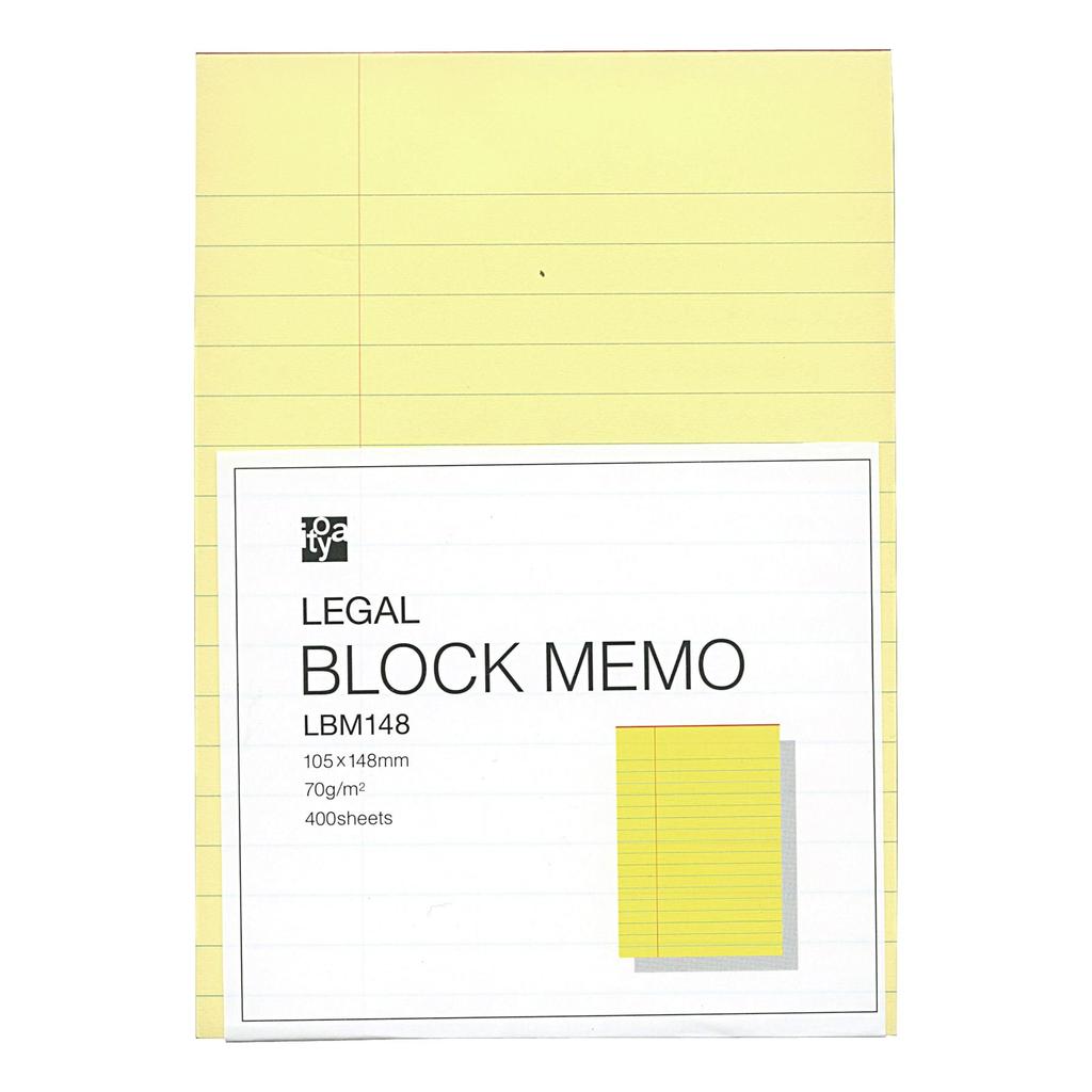 Itoya Legal Block Memo 105x148mm Horizontal Ruled