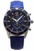 Citizen Genuine Leather Replacement Strap Blue Japan Model Number BL Eco-Drive Chronograph, Solar, Strap, Included, Base, VO10-6741F