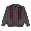 Ialtial Space Cow Cowichan Knit Jacket Gray