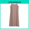 Elegantes Damen Bodycon Tunika Kleid Hoher Qualität Nahtlos Mit Spaghettiträgern