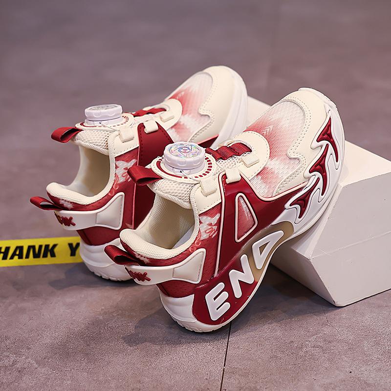 

Boys shoes spring and autumn 2025 new children s actual combat running basketball shoes older children s red lightweight sports shoes 39 бордовый