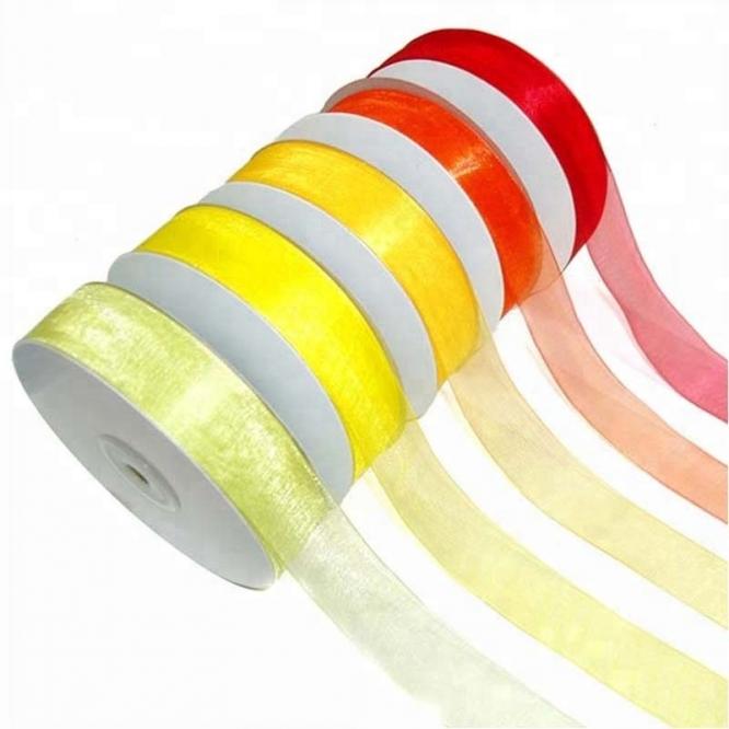 Luxury Transparent Metallic Organza Ribbon for Christmas Hair Accessories & Gift Packaging Eco-Friendly Handcrafted DIY