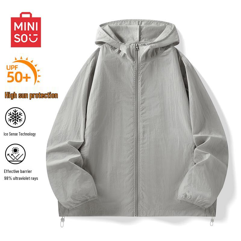 MINISO Men's Lightweight Hooded Quick-Dry UV Protection Jacket