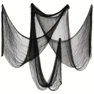 183*76cm Horror Halloween Stoff Dekoration Gruseliger Gaze Stoff Tuch Gruselige Geisterhaus Requisite Spinnennetz Halloween Party Deko