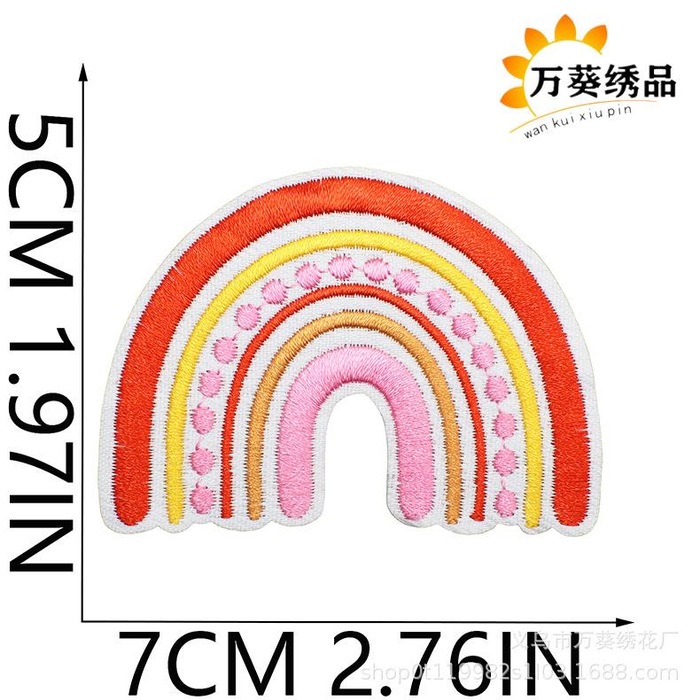 Smile Face Life Inspirational Words Embroidery Cloth Sticker Motivates English Patch Decoration Embroidery Mark Love Yourself Chapter Sticker