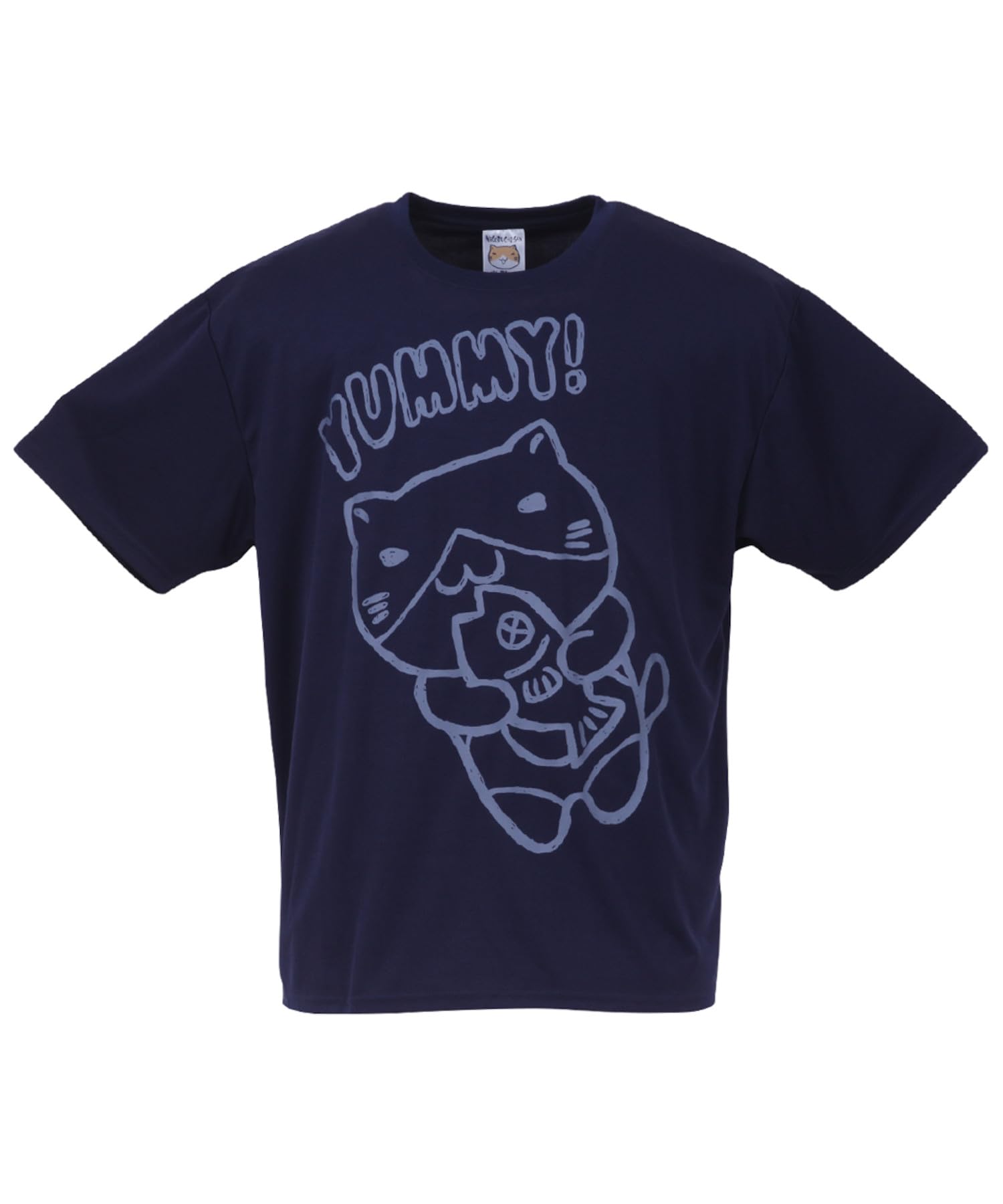 

DRY Сотовая сетка Короткий рукав Темно-синий [Nekobuchisan] - Футболка, Мужская,