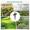 Garden 8-Hole Adjustable Double Lock for 1/4" Hose Irrigation Pot Plants Dripper Sprinkler 0-80L/H 133mm Support Watering Nozzle