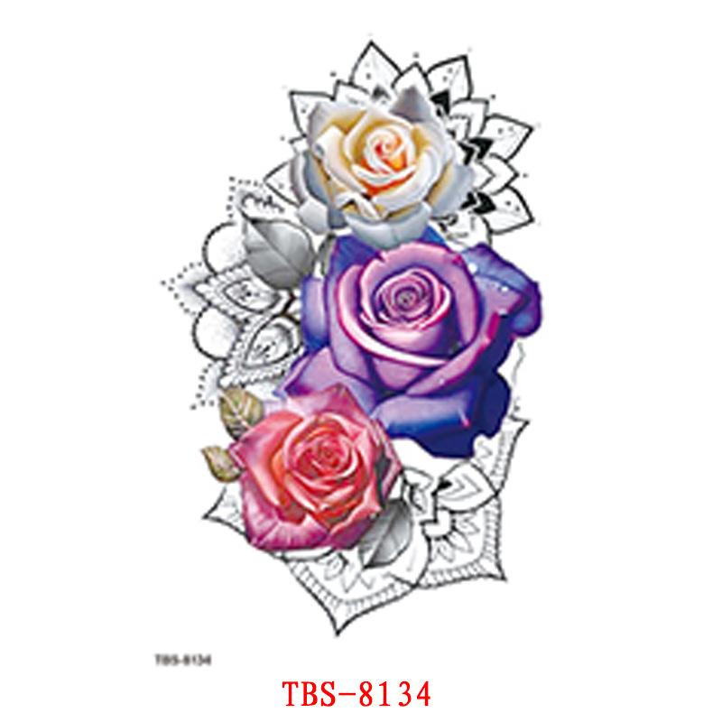 Waterproof Tattoo Sticker, Small Flower Arm, Totem, Semi-Permanent Tattoo Sticker Tattoo