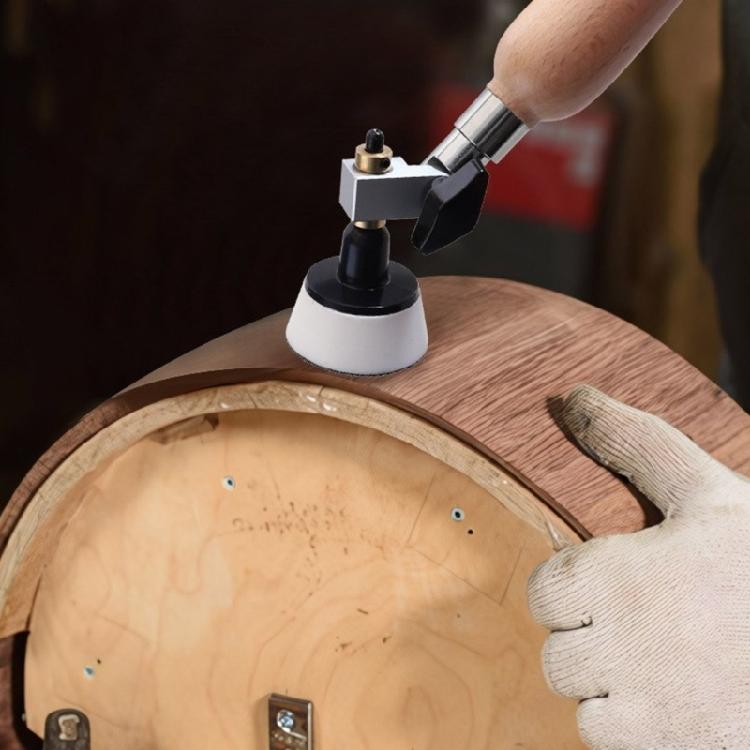 Bowl Sander Sanding Tool for Woodworking With Hook Sanding Pad and Long Hardwood Handle Sandpaper Discs Buffer Pad