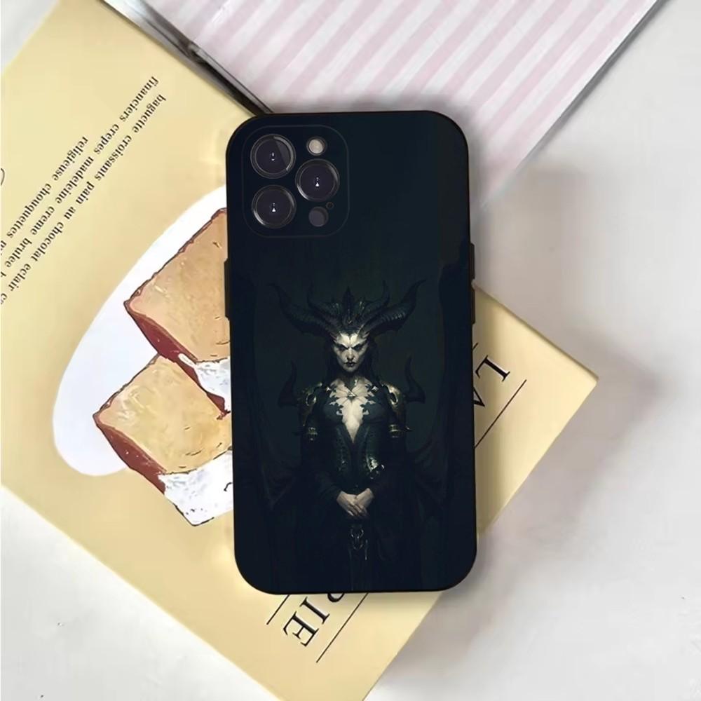 L-Lilith D-Diablo 4 Phone Case Phone Case For iPhone 16,15,14,13,12,11,Pro,X,XS,Max,XR,Plus,Mini Soft Black Cover