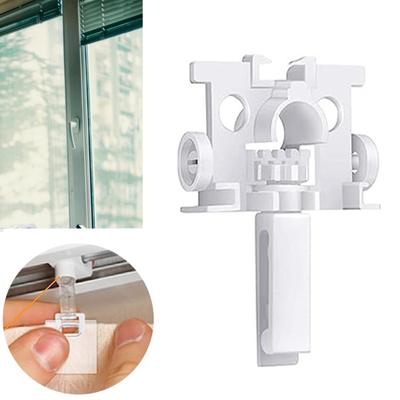 12/60Pcs Cortina Deslizante Vertical Persiana Reparo Transportadoras Kits Branco Plástico Transportadoras Janela Persiana Peças de Reposição
